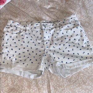 GAP Blue and white floral shorts